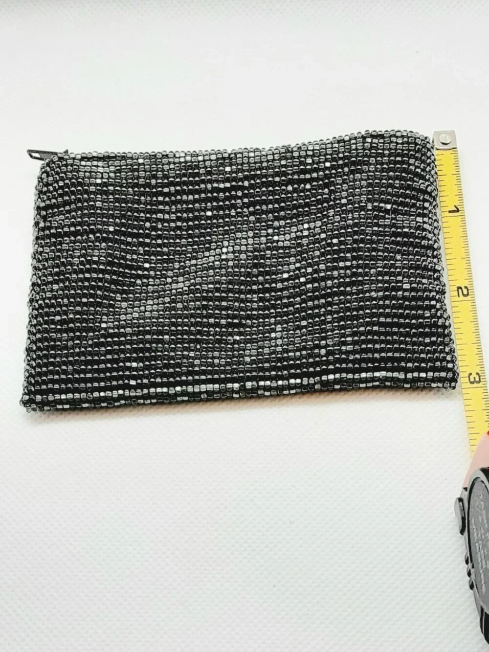 NEW zippered handmade glass beaded coin purse - Picture 7 of 9